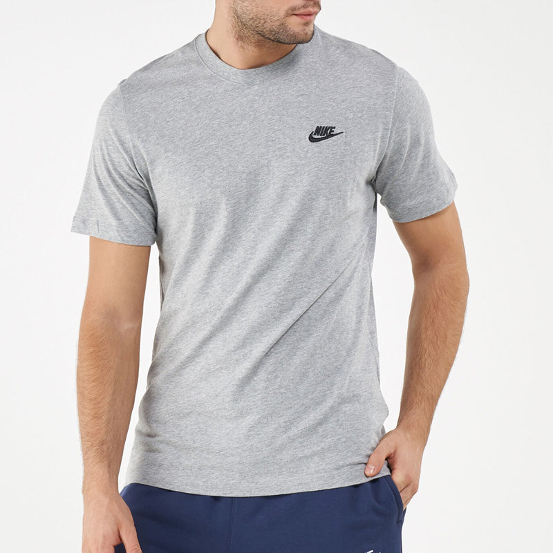 Nike Embroidered Futura Tee-  Grey/Blue/Pink