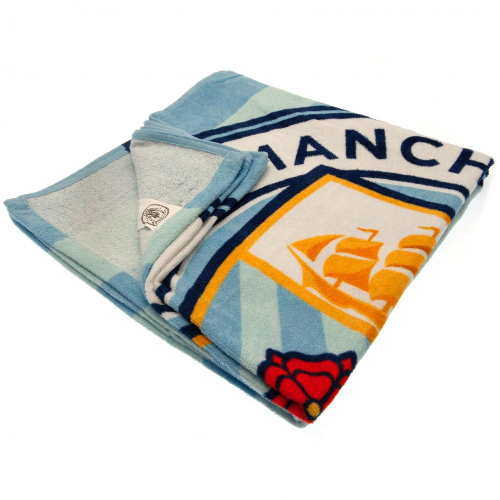 Manchester City FC Stripe Towel