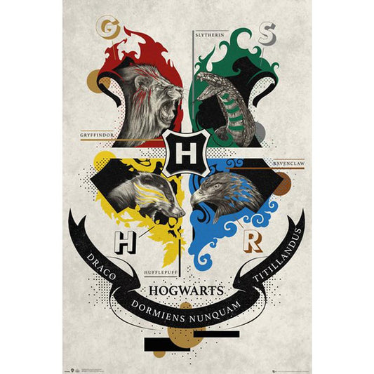 Harry Potter Poster - Animal Crest