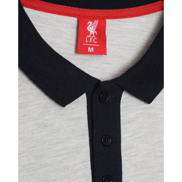 Liverpool FC Colour Block Polo Mens - Navy