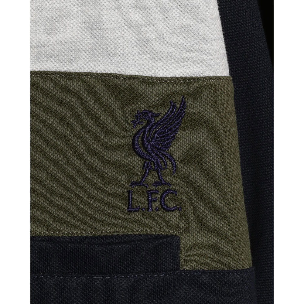 Liverpool FC Colour Block Polo Mens - Navy