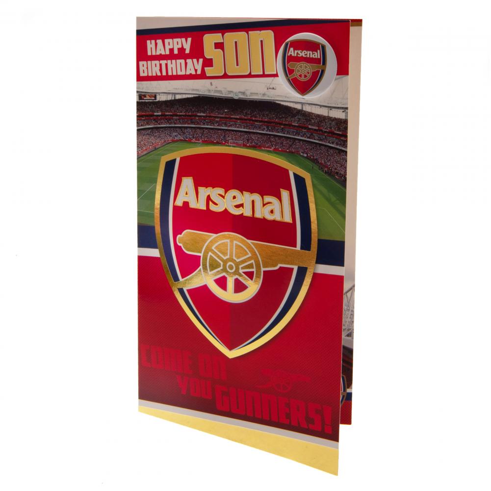 Arsenal FC Birthday Card - Son