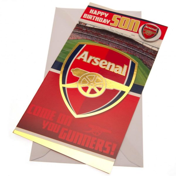 Arsenal FC Birthday Card - Son