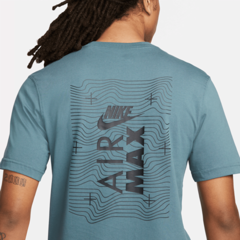 Nike Hybrid Air Max Hologram T-Shirts, Blue/Black/White