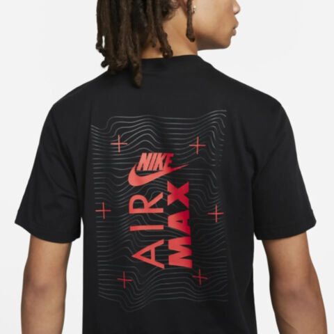 Nike Hybrid Air Max Hologram T-Shirts, Blue/Black/White