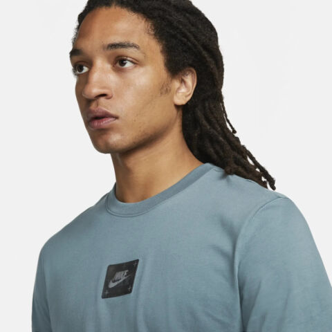 Nike Hybrid Air Max Hologram T-Shirts, Blue/Black/White