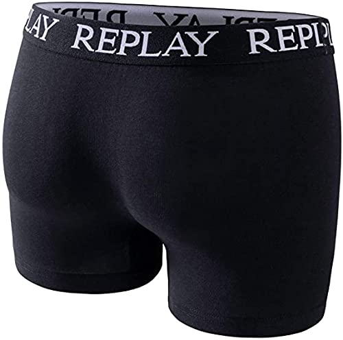 Replay Underwear Pack of 3 Boxer Trunks - Black