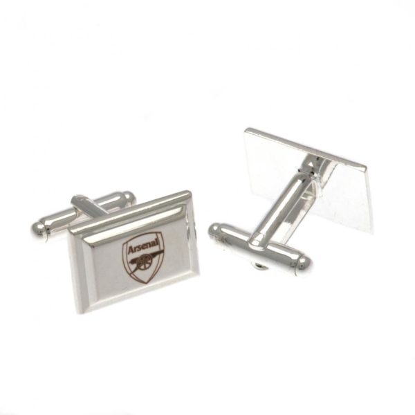 Arsenal FC Silver Plated Cufflinks