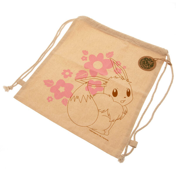 Pokemon Canvas Drawstring Bag - Eevee