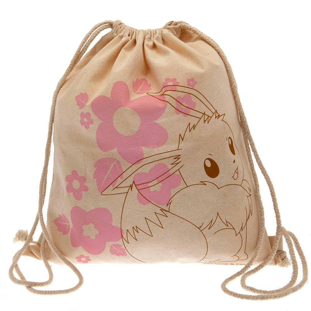 Pokemon Canvas Drawstring Bag - Eevee