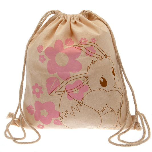 Pokemon Canvas Drawstring Bag - Eevee