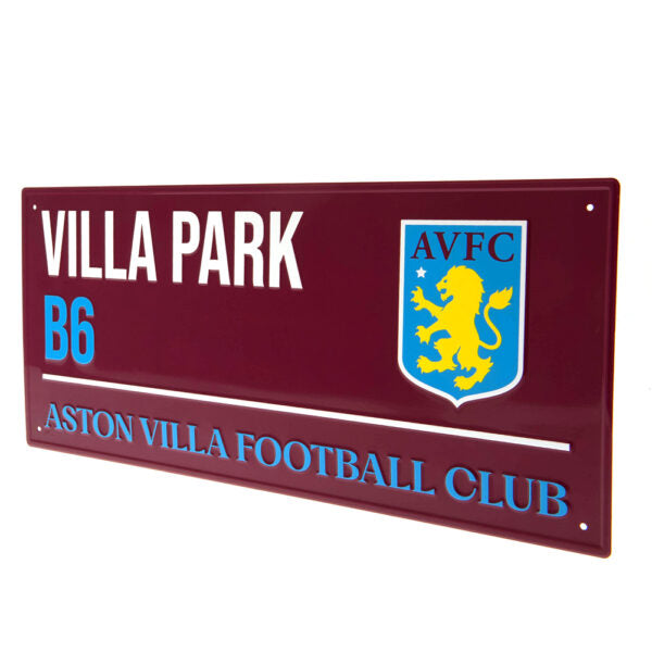 Aston Villa FC Street Sign