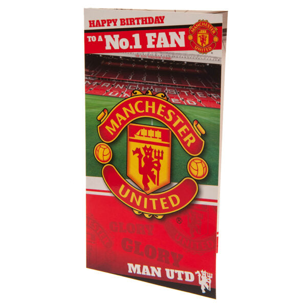 Manchester United FC Birthday Card - No 1 Fan