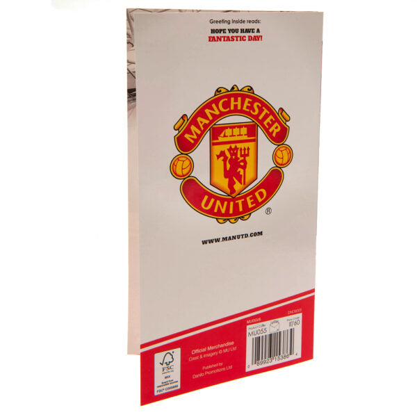 Manchester United FC Birthday Card - No 1 Fan