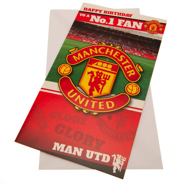 Manchester United FC Birthday Card - No 1 Fan