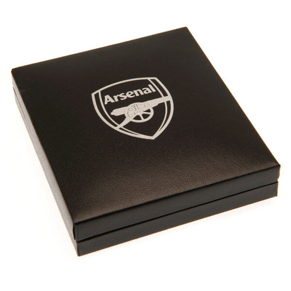 Arsenal FC Silver Plated Boxed Pendant