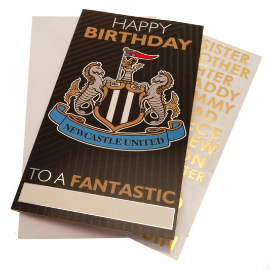 Newcastle United FC Birthday Card - Personalised