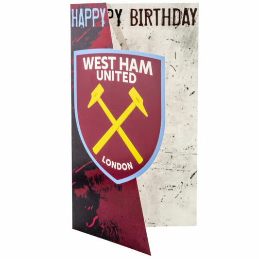 West Ham United FC Crest Birthday Card