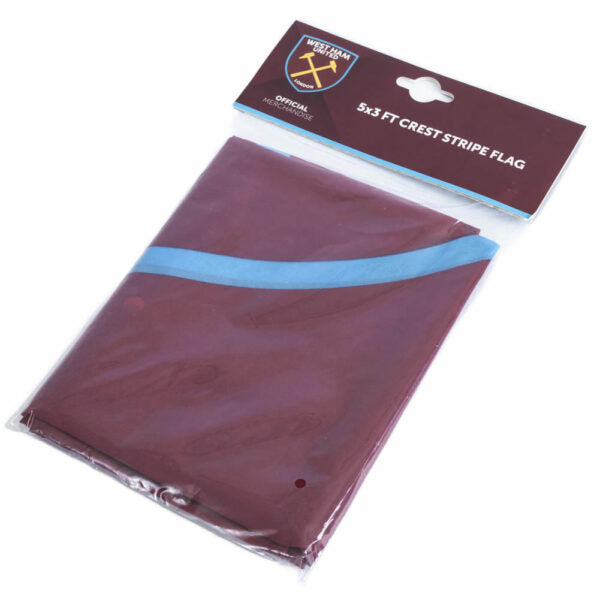 West Ham United FC Crest Stripe Flag