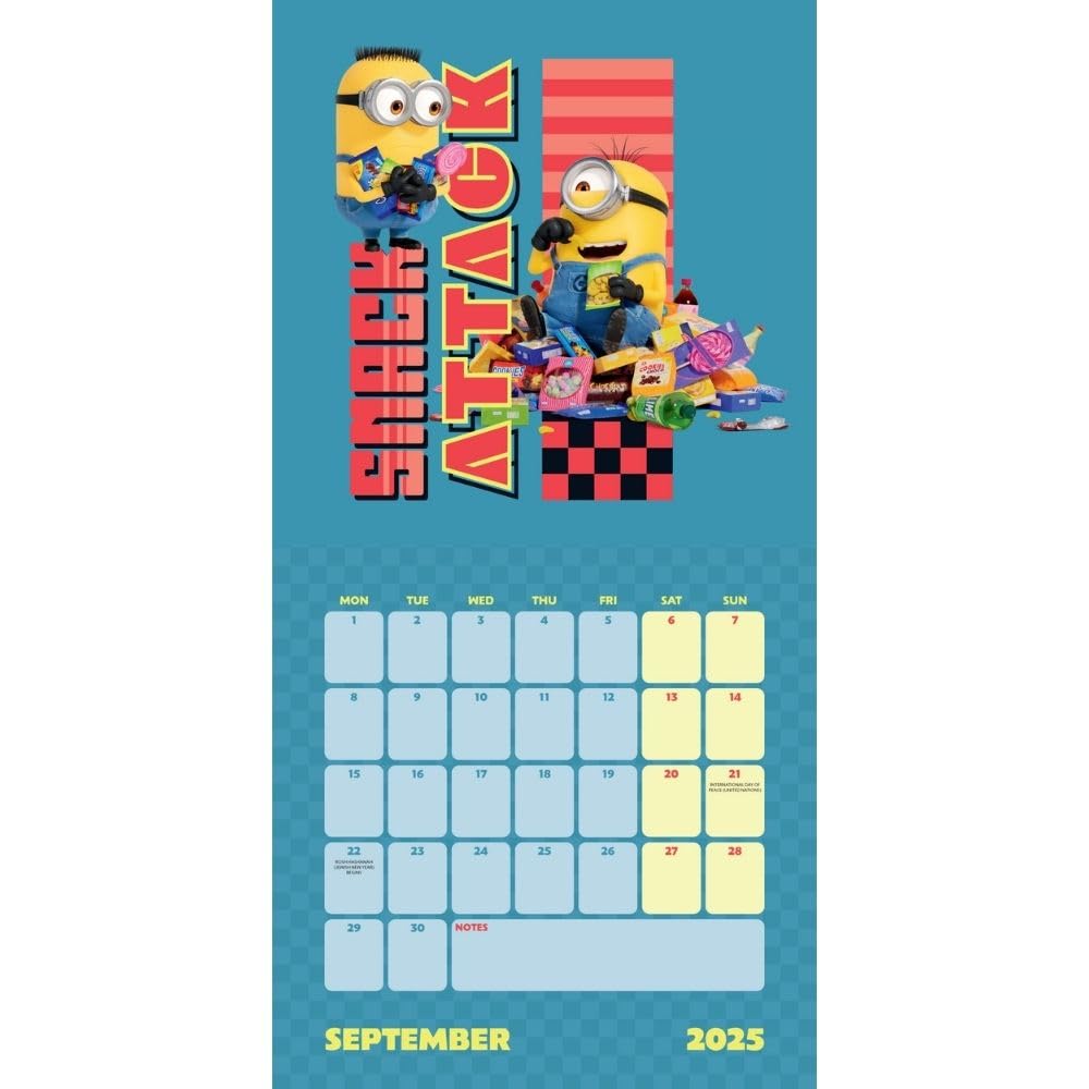 Despicable Me 4 The Movie Square Calendar 2025 Endeavour Sports & Fashion