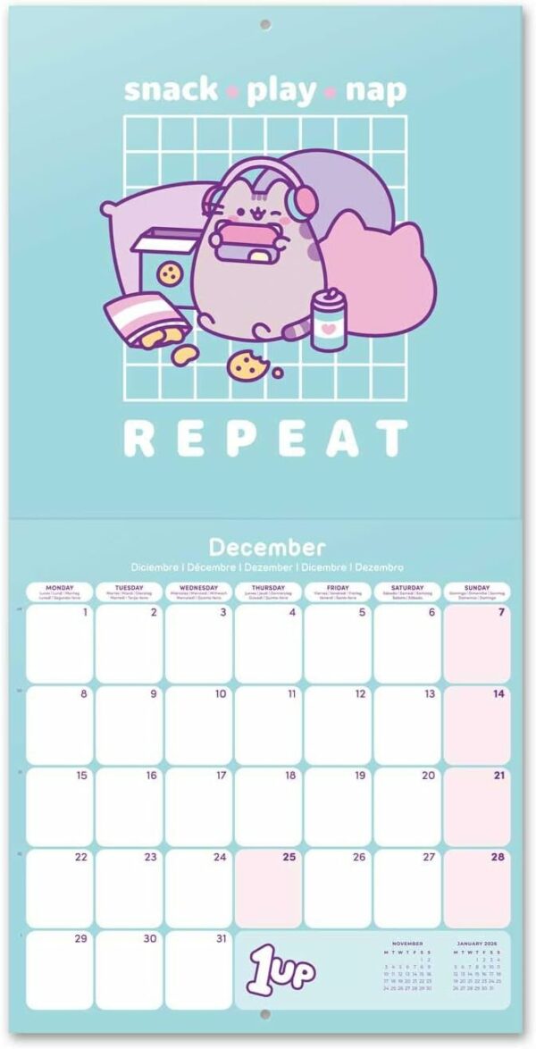 Pusheen Square Calendar 2025