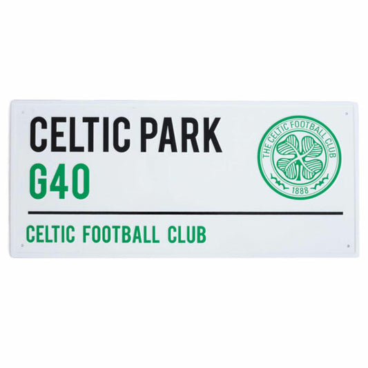 Celtic FC White Street Sign