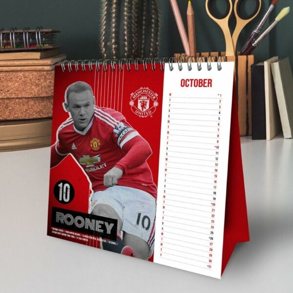 Manchester United FC Desktop Calendar 2025