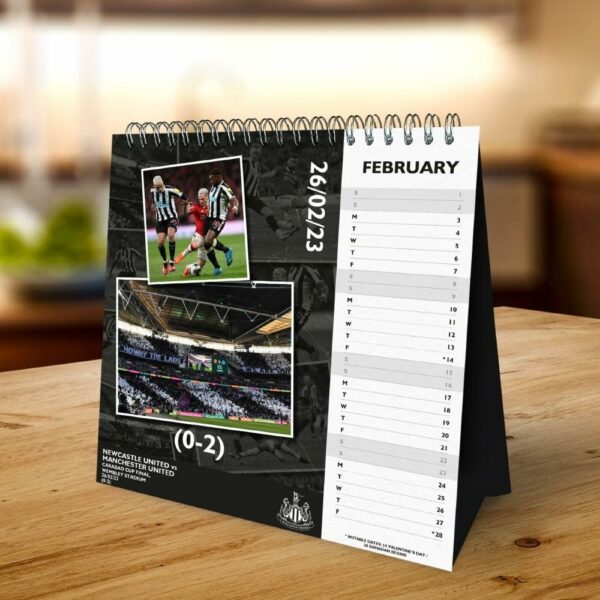 Newcastle United FC Desktop Calendar 2025