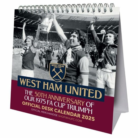 West Ham United FC Desktop Calendar 2025