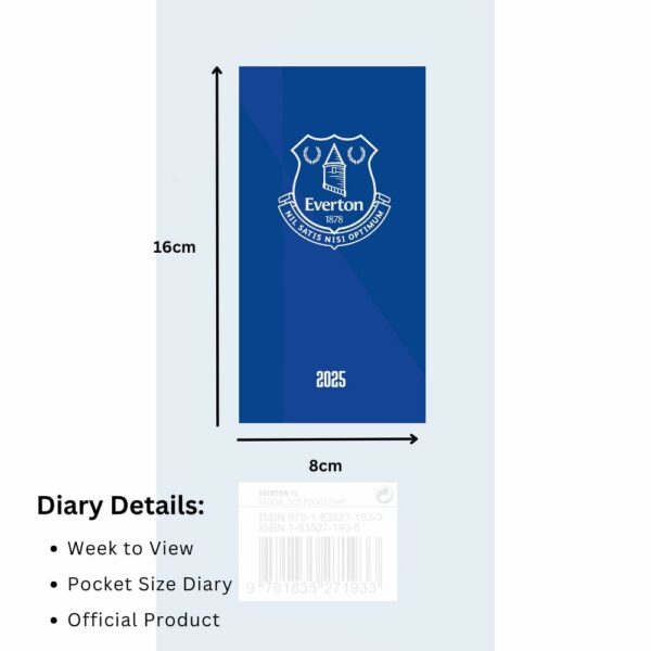 Everton FC Slim Diary 2025