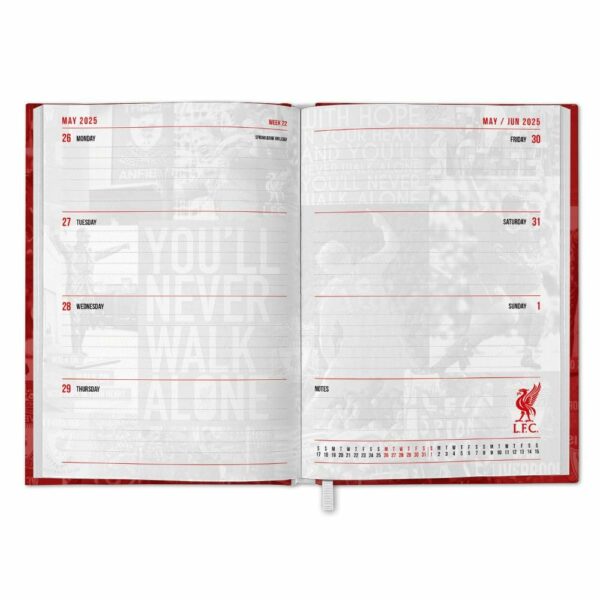 Liverpool FC A5 Diary 2025