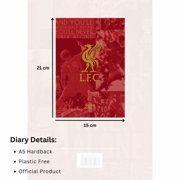 Liverpool FC A5 Diary 2025