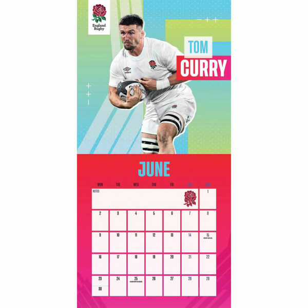 England RFU Square Calendar 2025