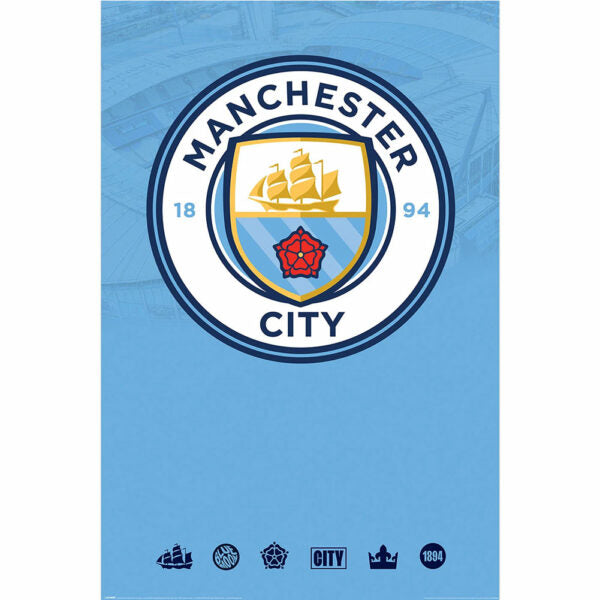 Manchester City FC Crest Poster