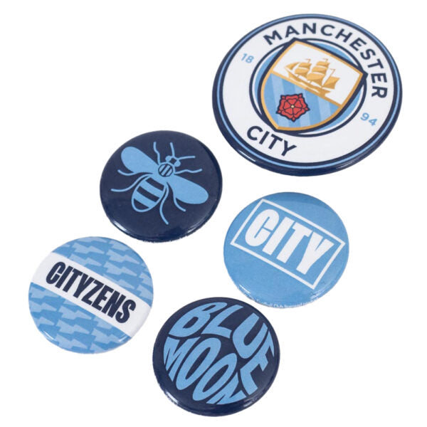 Manchester City FC Button Badge Se