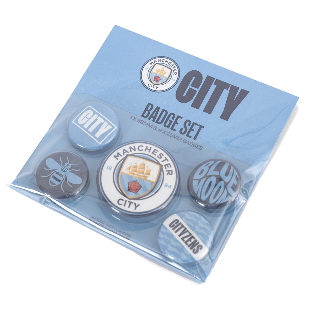 Manchester City FC Button Badge Se