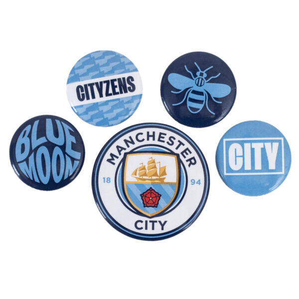 Manchester City FC Button Badge Se