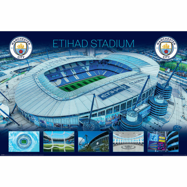 Manchester City FC Etihad Stadium Poster