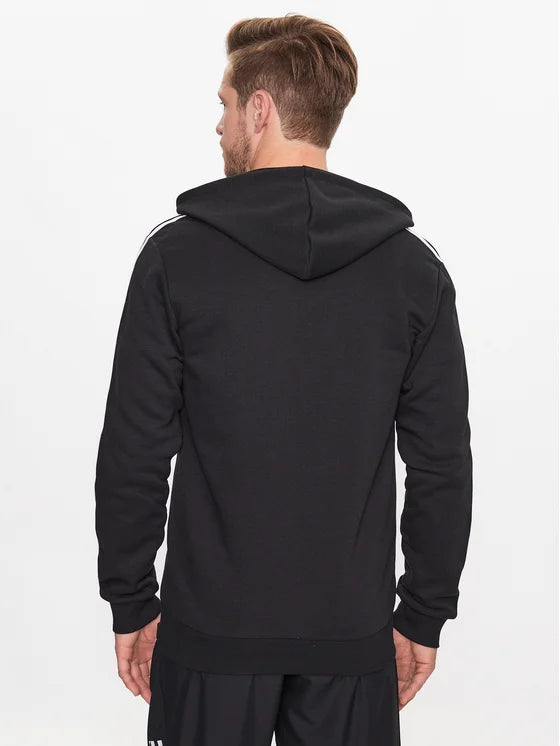 adidas Essentials Fleece FZ Hoodies - Black/White