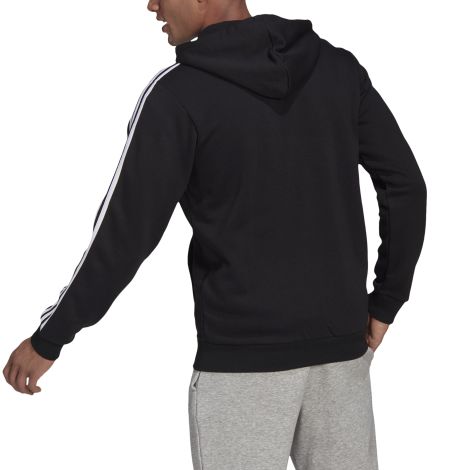 adidas Essentials Fleece FZ Hoodies - Black/White