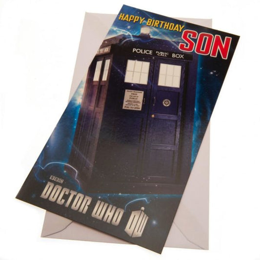 Doctor Who Birthday Card - Son