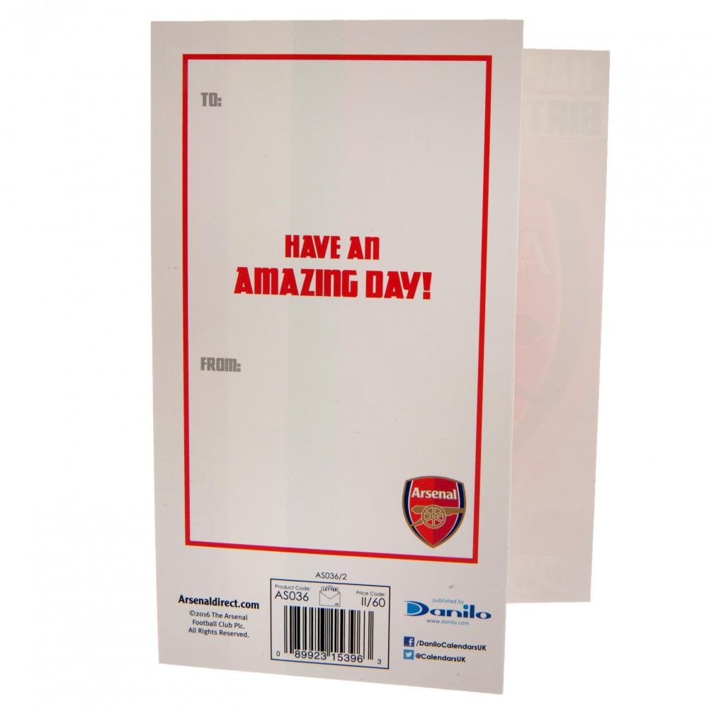 Arsenal FC Birthday Card