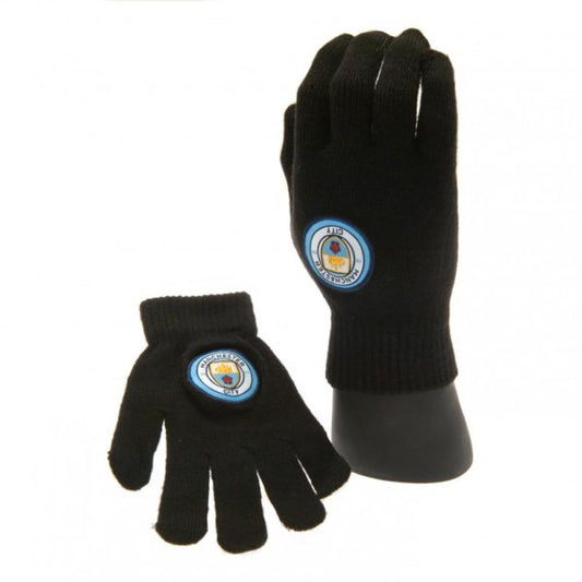 Manchester City FC Knitted Gloves - Junior