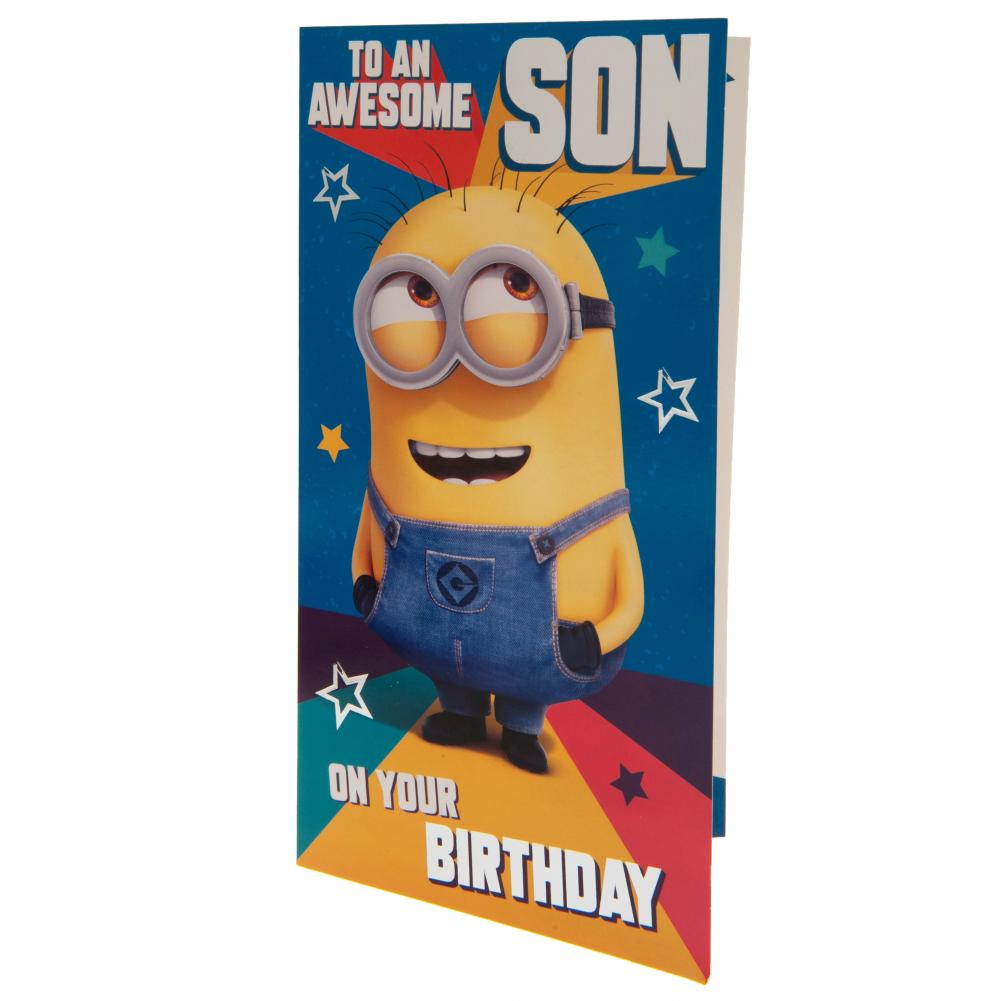 Despicable Me 3 Minion Birthday Card Son