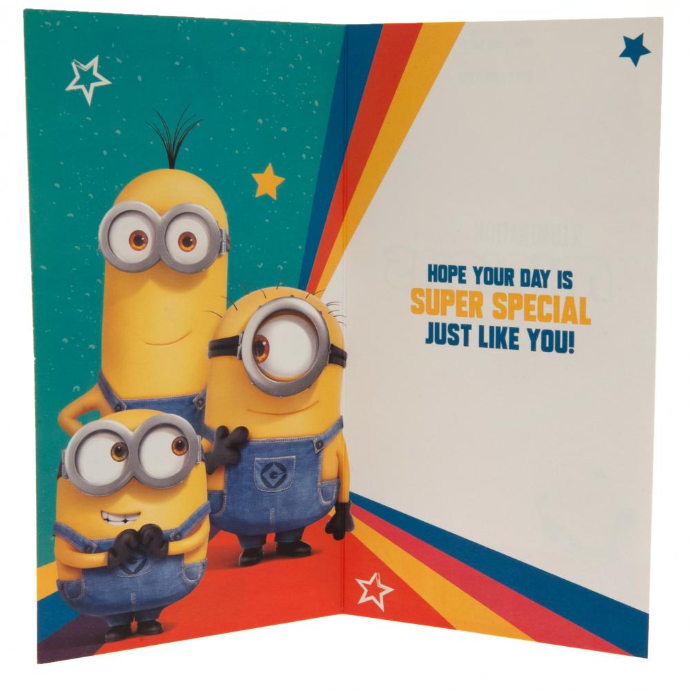 Despicable Me 3 Minion Birthday Card Son