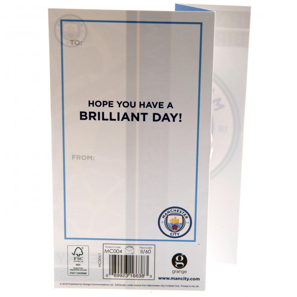 Manchester City FC Birthday Card