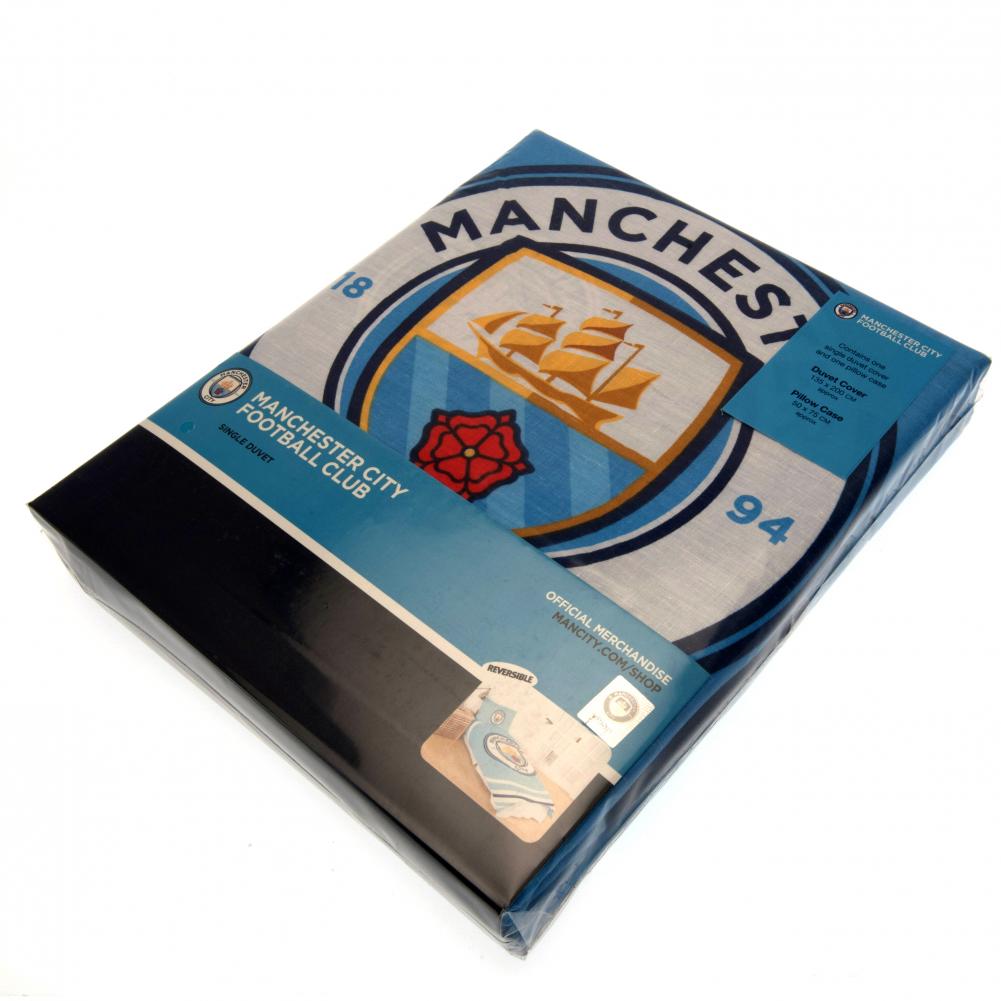 Manchester City FC Single Duvet Set