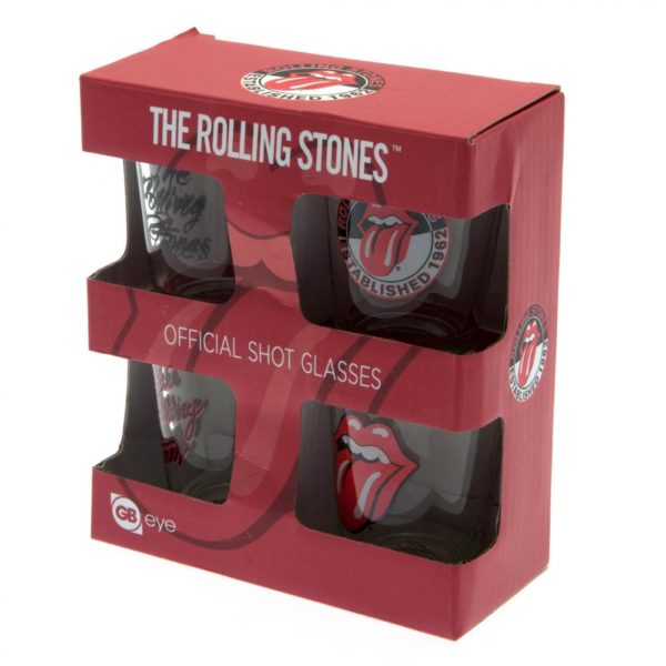 The Rolling Stones 4pk Shot Glass Set