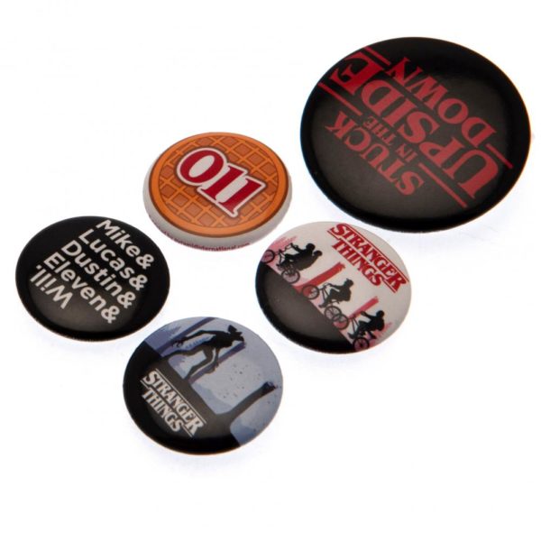 Stranger Things Button Badge Set