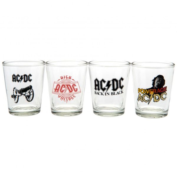 AC/DC 4pk Shot Glass Set